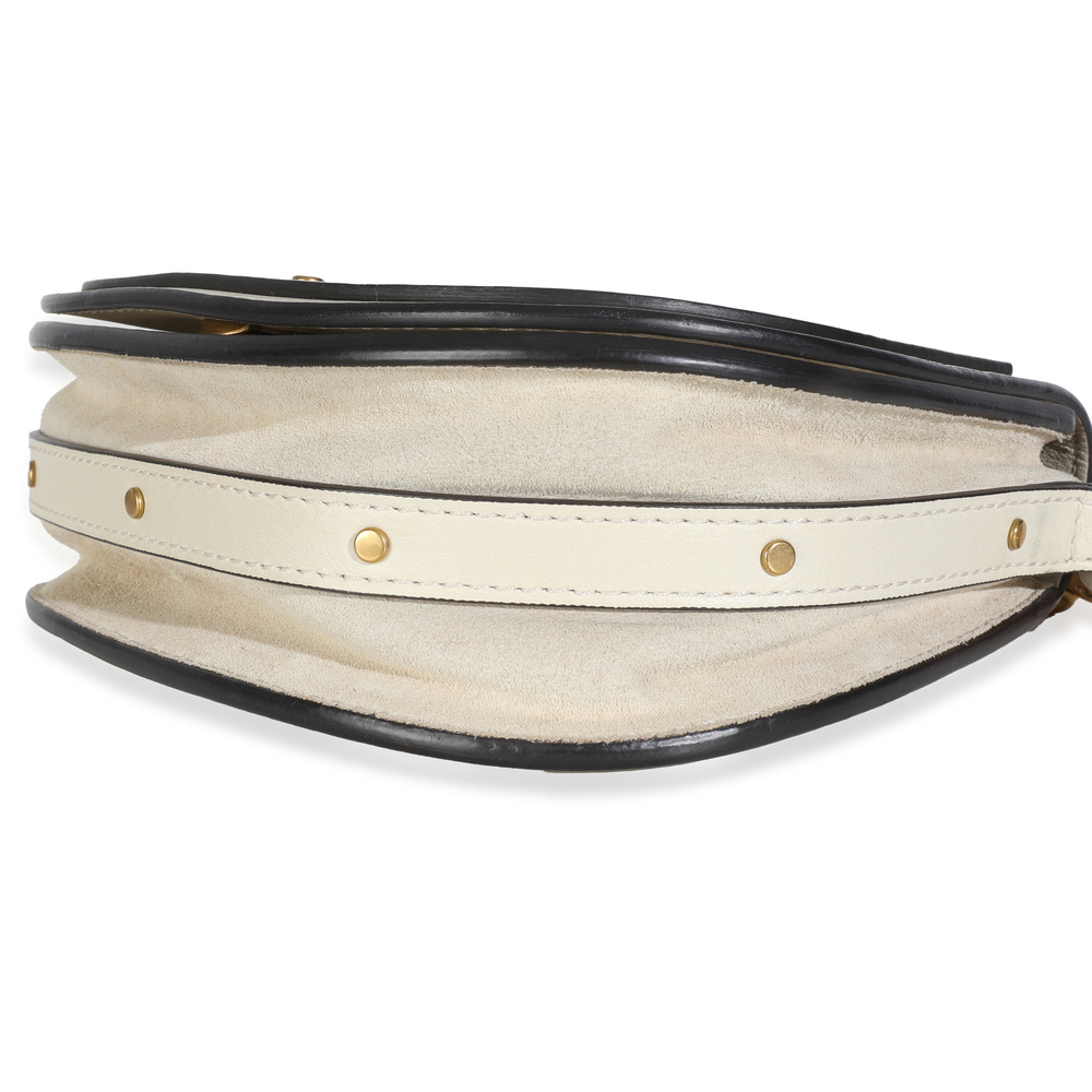 Chloe White Leather Small Nile Bracelet Bag - Picture 6 of 7